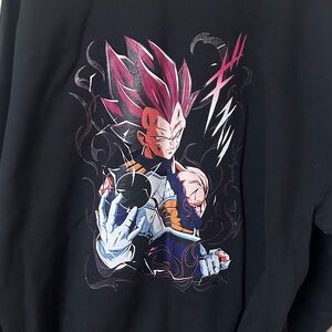 Black Graphic Anime T-Shirt